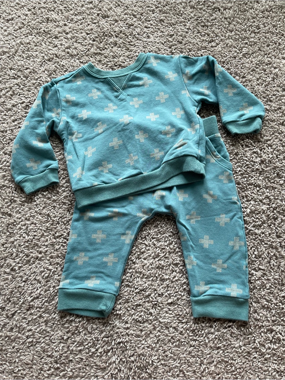 💥 Mix & Match - 5 for $25 💥 NWOT Turquoise Baby Sweater and Jogger Set